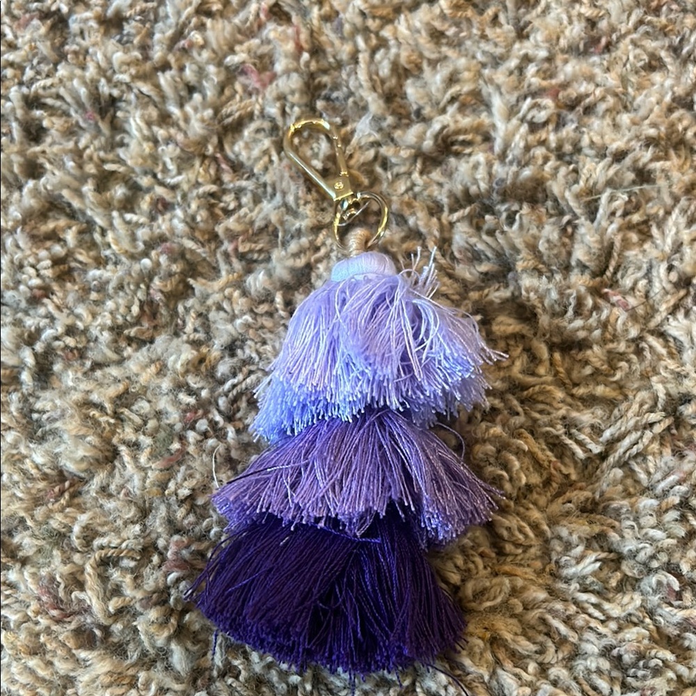 Purple Tassel Keychain